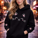 Poleron Gatito Gato Lindo Regalon Kawai Moda Mujer
